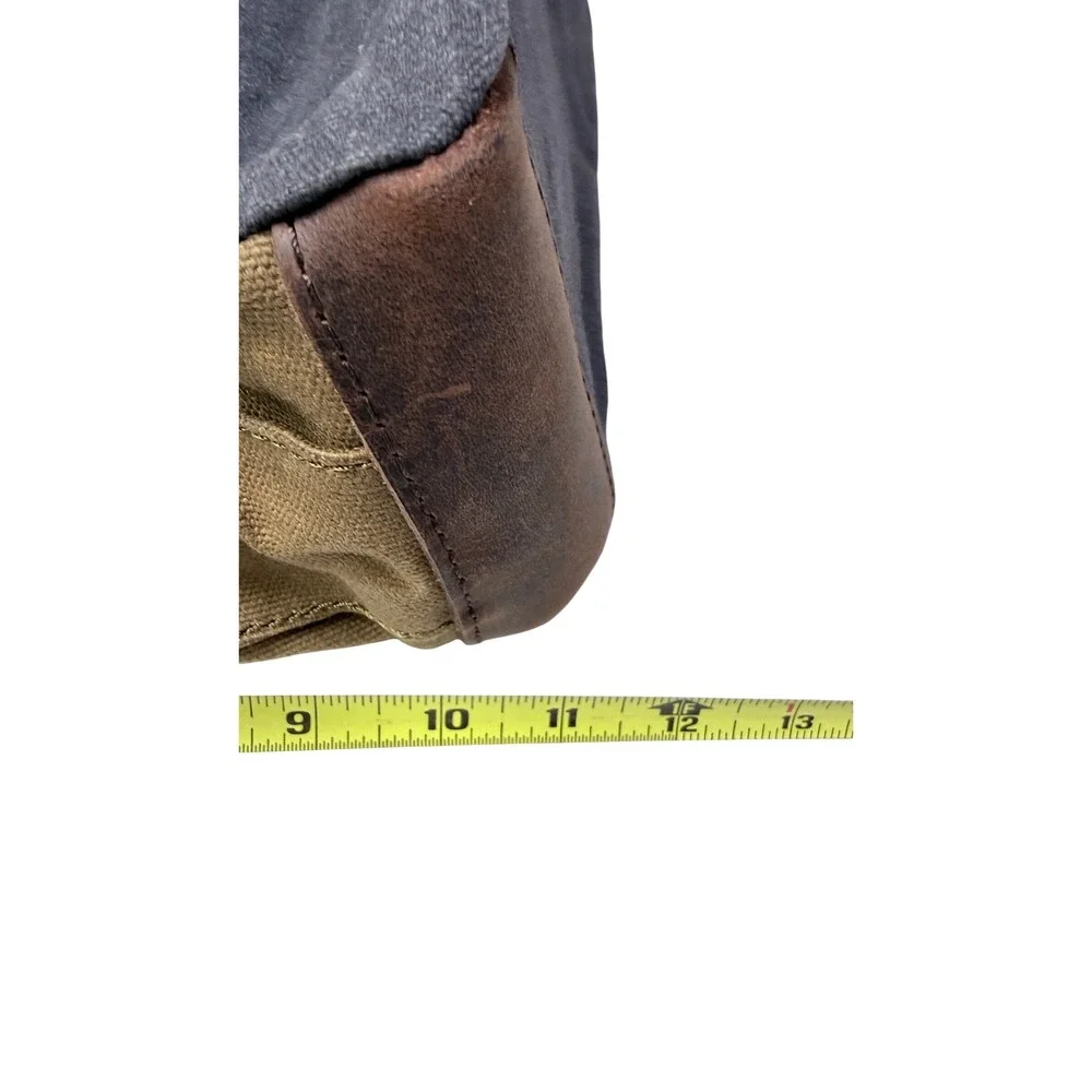SOAEON Canvas Leather Messenger Bag Satchel Crossbody‎ Dark Gray 3k